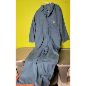Vintage Ben Davis Coveralls 46R Union Made In USA Blue Workwear Mechanic Rare
